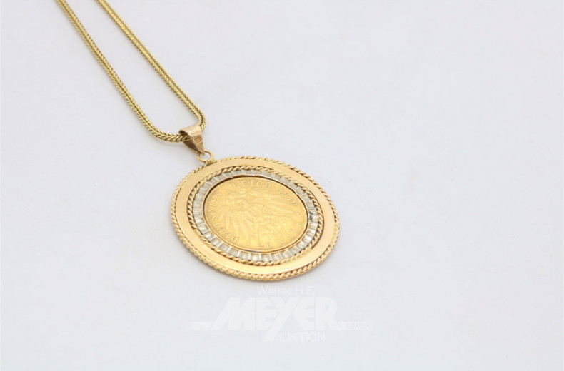 Kette, 585er GG, ca. 29 g.,