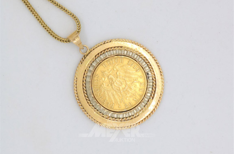 Kette, 585er GG, ca. 29 g.,