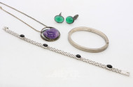 kl. Posten Silberschmuck: Armband,