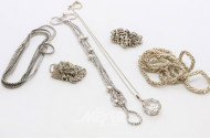 7 versch. Silberketten, ca. 98 g.