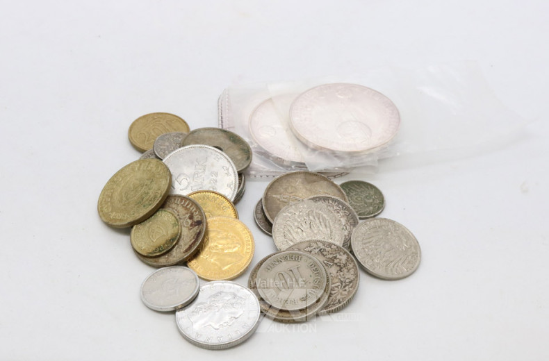 Posten div. Münzen und Medaillen: