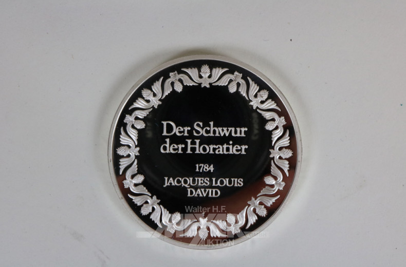 25 Silbermedaillien mit Ereignisprägungen,