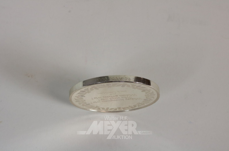 25 Silbermedaillien mit Ereignisprägungen,