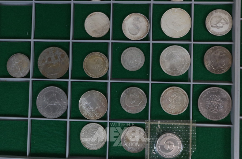 39 versch. Kursmünzen und Medaillen