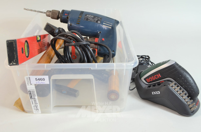 Posten Werkzeug: Bohrmaschine,