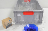 Posten Hausrat: Gläser,  Vase,
