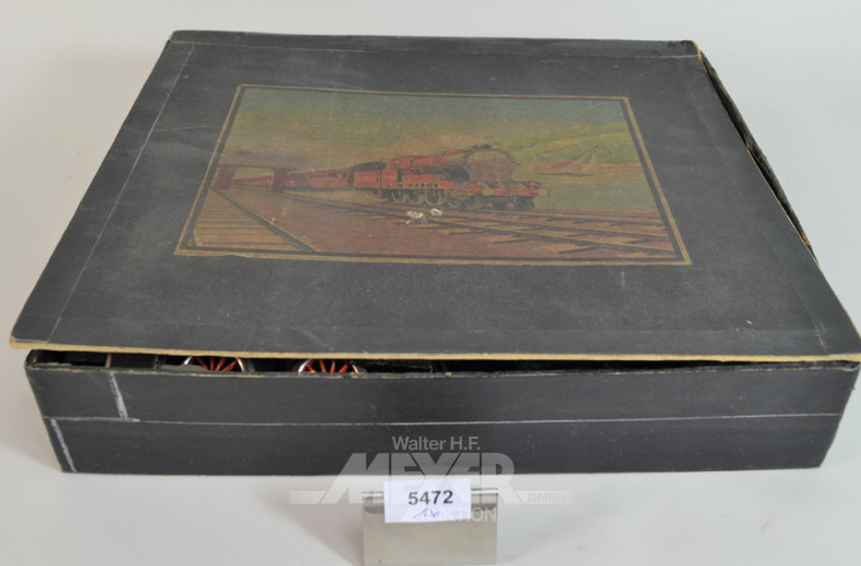 Modelleisenbahn mit Uhrwerkaufzug