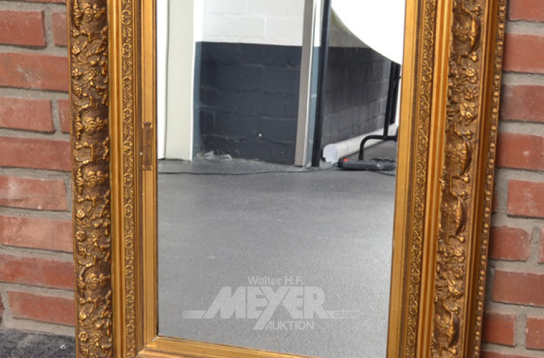 Spiegel, Holzrahmen, 39 x 66 cm