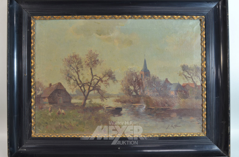 2 Gemälde ''Dorfansichten''