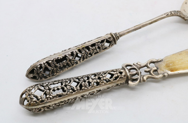 Posten Silberbesteckteile, 835er,