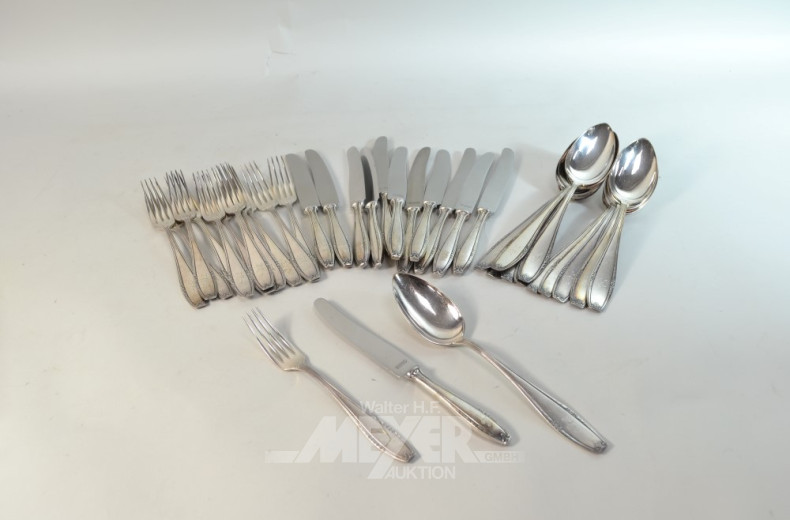 Essbesteck, 800er Silber,