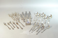 Silberbesteck, 800er, BSF, 30-teilig,