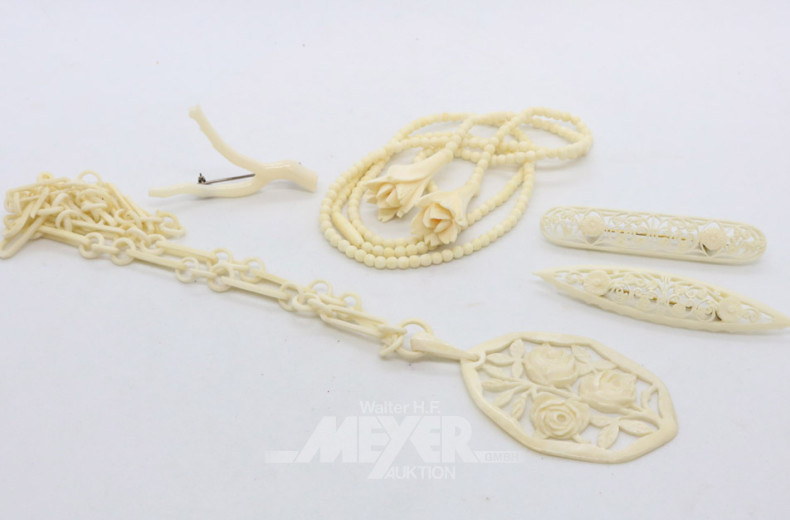 Posten Modeschmuck u.a. Koralle