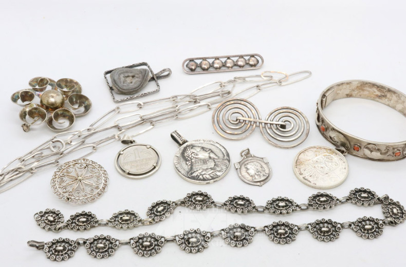 Posten div. Silberschmuck