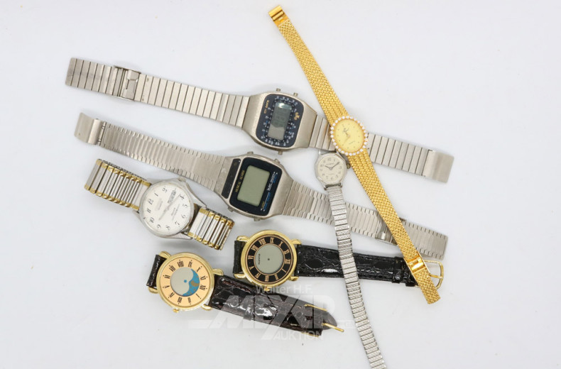 7 Damen- und Herrenarmbanduhren