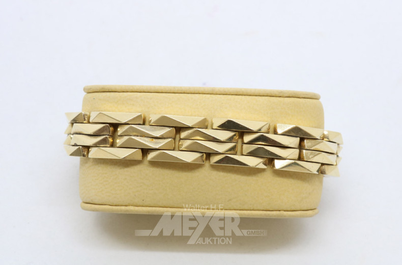 Gliederarmband, 585er GG, Länge 19 cm