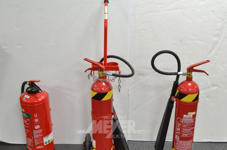 3 Handfeuerlöscher ''GLORIA'' inkl.