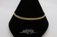 Collier, 750er GG, ca. 31,5 g.
