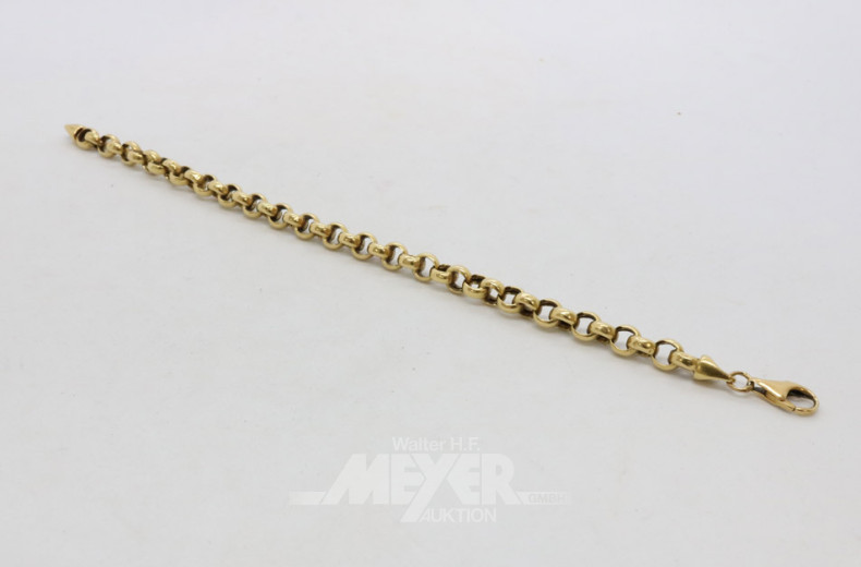 Armband, 750er GG, Länge 19,5 cm