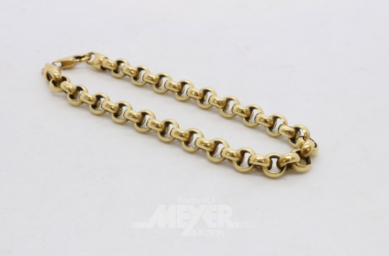 Armband, 750er GG, Länge 19,5 cm