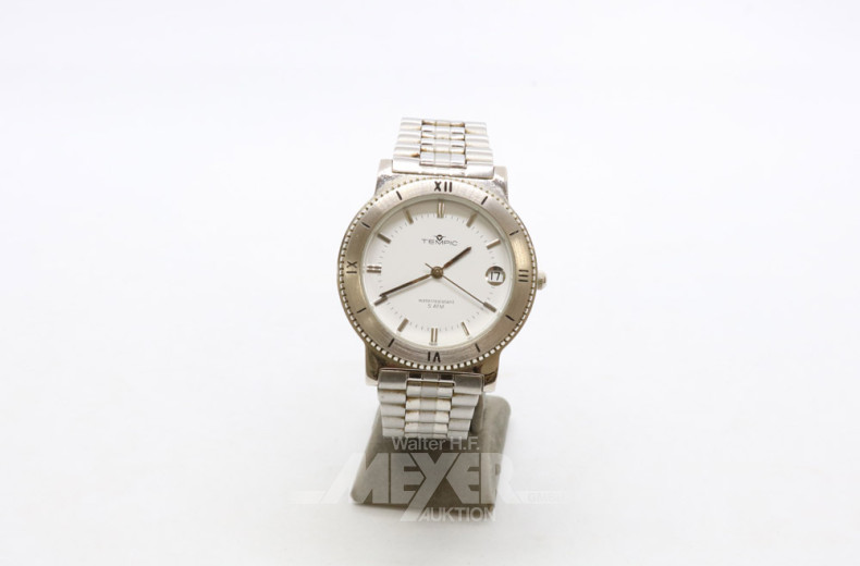 Damenarmbanduhr, TEMPIC, Stahlband,