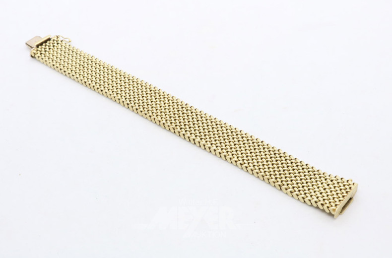 Armband, 585er GG, ca. 40,8 g.