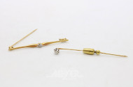 2 Nadeln, 585er GG (1x Säuretest)