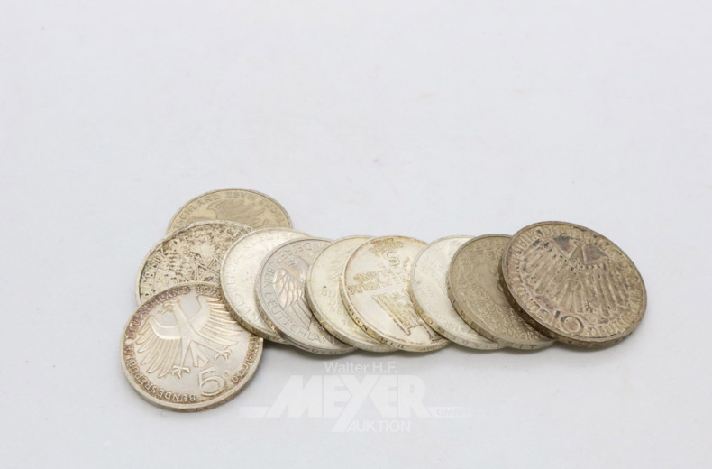 kl. Posten DM-Münzen