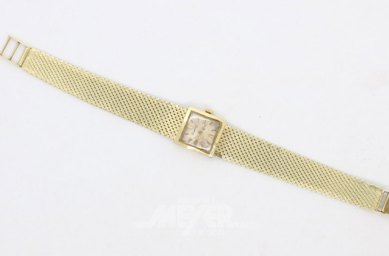 Damenarmbanduhr ''DUGENA'', 585er GG