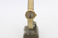 kl. Damenarmbanduhr ''RAWERT'', 585er GG,