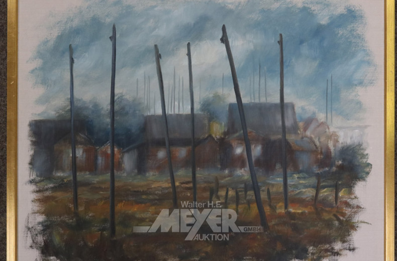 Gemälde, ''Dorfansicht''