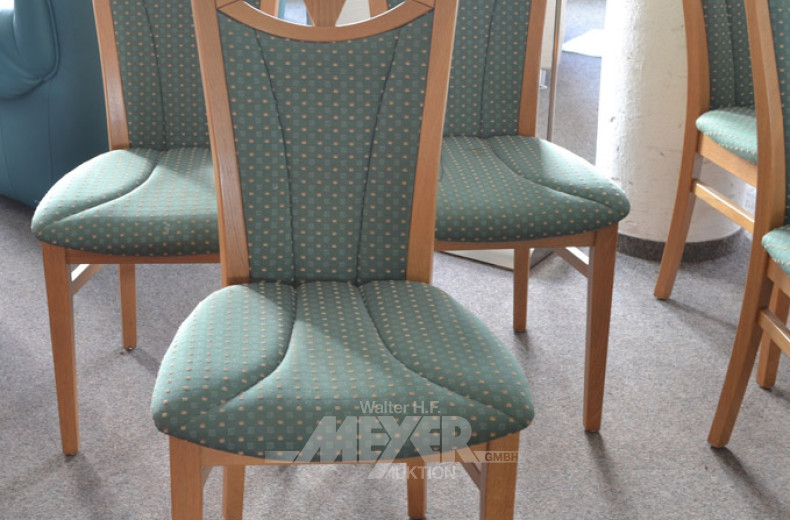 6 Esszimmerstühle, Buchedekor,