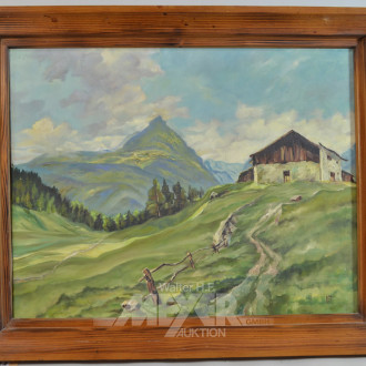 Gemälde ''Berghütte''
