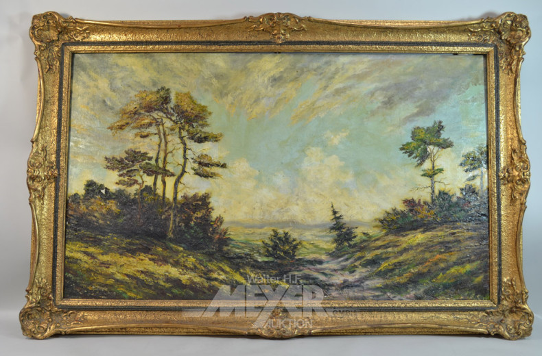 Gemälde ''Bäume auf Anhöhe''