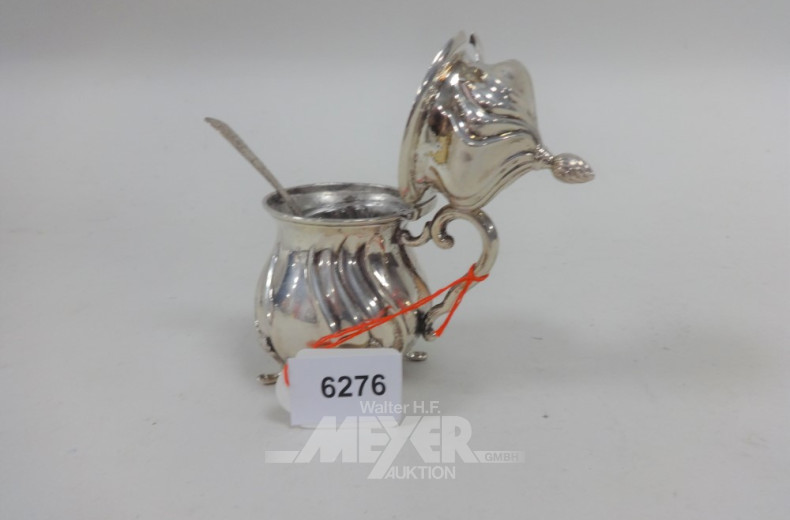 kl. Konfitüren-Döschen, Silber