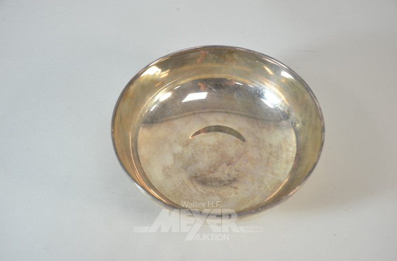 runde Schale, 925er Sterling Silber,