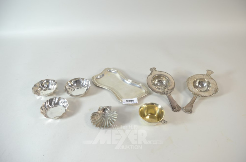 kl. Posten versch. Silberdekorationen