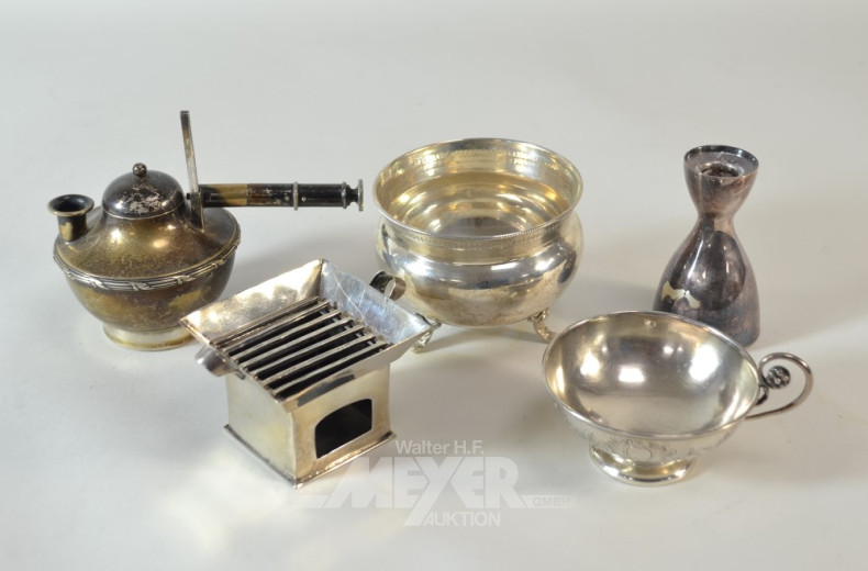 Posten versch. Silberdekorationen: