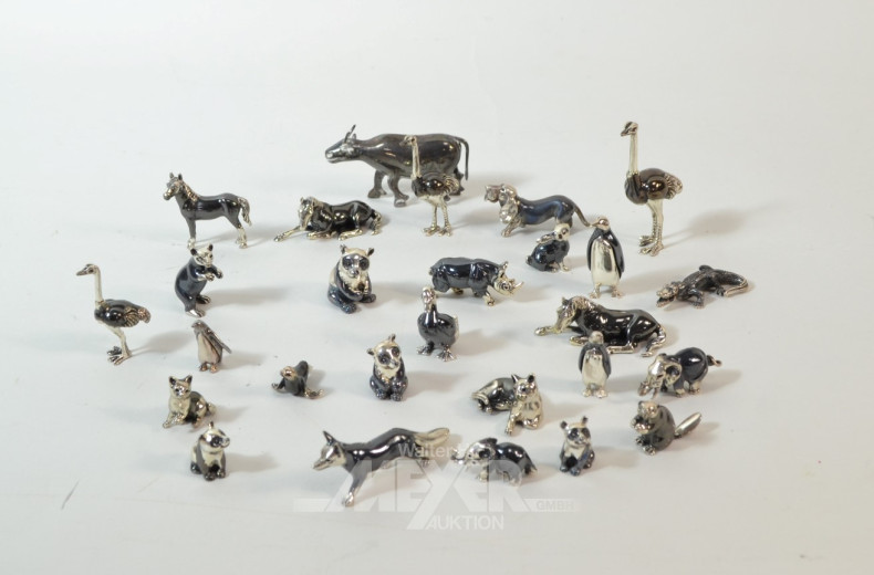 Sammlung Kleintierfiguren, Silber