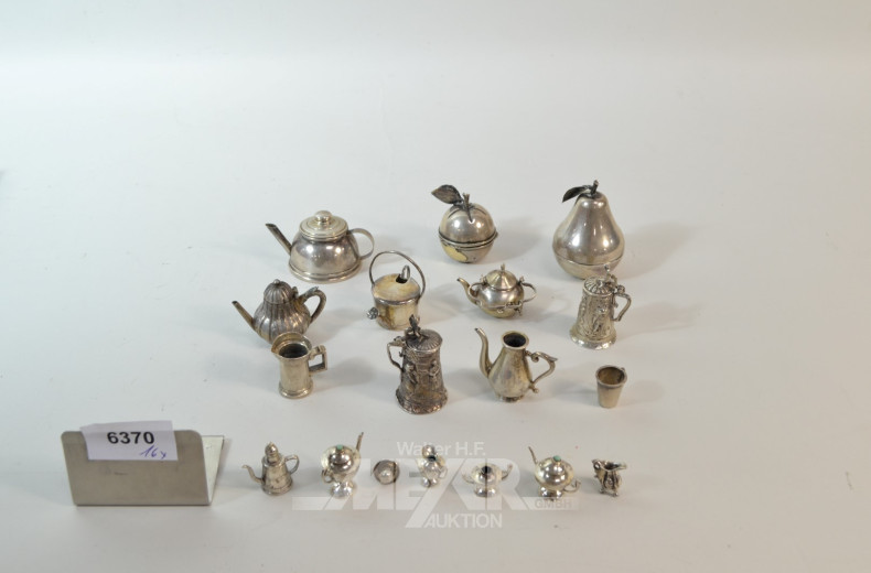 Sammlung Kleindekorationen, Silber: