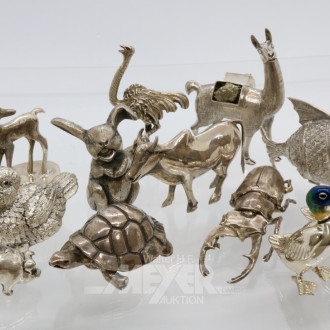 umfangr. Sammlung Miniatur-Tierfiguren