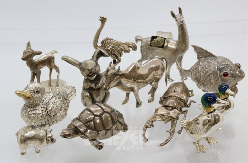 umfangr. Sammlung Miniatur-Tierfiguren