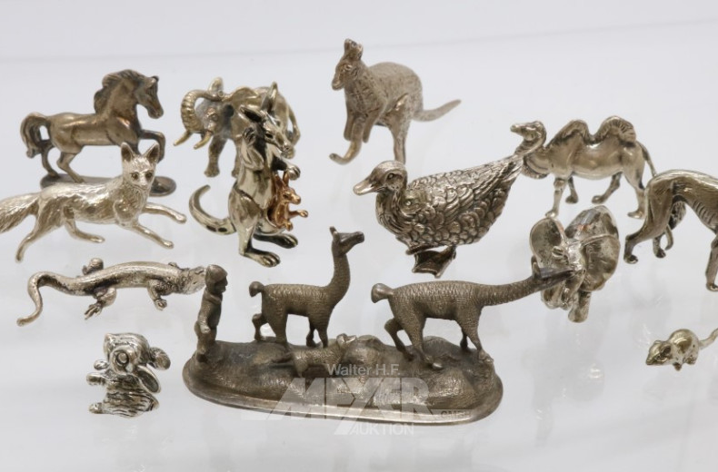 umfangr. Sammlung Miniatur-Tierfiguren