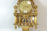 Wanduhr, vergoldet ''Albin Alberg