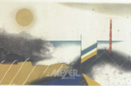 Farbradierung ''Soleil gris 1987''