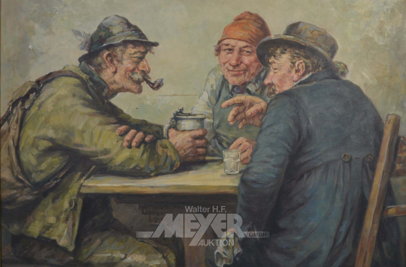 gr. Gemälde ''Wirtshausszene''