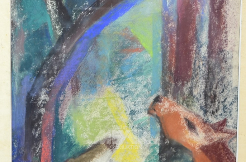 Kreidezeichnung ''Pferd''