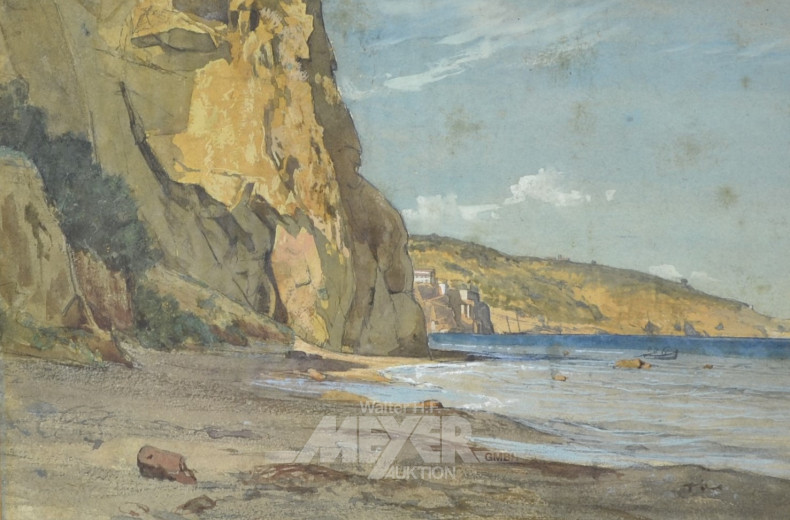 Aquarell ''Steilküste''