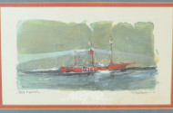 Grafik ''Elbe 1 Feuerschiff''