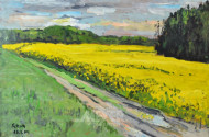 Gemälde ''Rapsfeld''